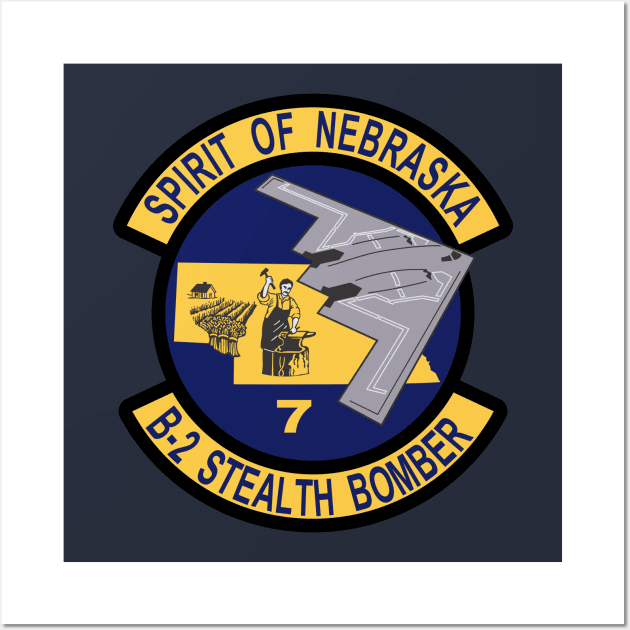B-2 Stealth Bomber - Nebraska Wall Art by MBK